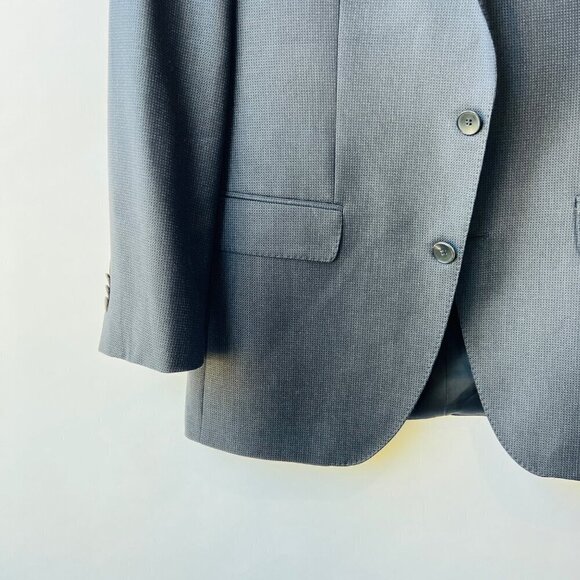 Boss Hugo Boss Huge4/Genius3 Wool slim sport coat, textured gray, Size 40R - Picture 4 of 16
